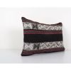 Ethnic Goat Hair Lumbar Kilim Pillow Cover from Anatolian, B | Cushion in Pillows by Vintage Pillows Store