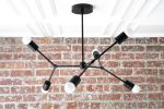Modern Chandelier - Mid Century Lighting - Model No. 7409 | Chandeliers by Peared Creation. Item made of brass