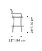 Luc Bar And Counter Chair | Chairs by Marie Burgos Design and Collection