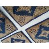 Vintage Square Doormats, Set Of 4, Quadruple Handwoven Rugs | Area Rug in Rugs by Vintage Pillows Store. Item made of cotton & fiber