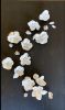 Handmade Floral Sculpture - Set of 20 Magnolia Flowers | Wall Sculpture in Wall Hangings by Leramic. Item in contemporary style