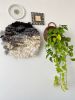 Round Yin Yang woven wall tapestry | Wall Hangings by Awesome Knots. Item made of cotton compatible with boho and contemporary style