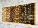 "SUNLIT AURA" Parametric Wood Wall Art Decor, Solid Wood | Wall Sculpture in Wall Hangings by ArtMillWork Design