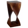 Haussmann® Original Wood Twist Stool 12 X 12 X 26 | Chairs by Haussmann®