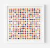 Three Hundred And Twenty Four Splash Dots Painting With Gold Leaf 2 | Collage in Paintings by Amelia Coward