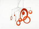 Fun Mobile For Any Room - Circles and Rings - Kinetic | Wall Hangings by Skysetter Designs. Item composed of metal in modern style