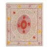 Embroidered Pink Suzani Table Cover, Vintage Pink Old | Table Runner in Linens & Bedding by Vintage Pillows Store. Item made of cotton
