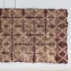 Plant Dyed Wild Silk - Diamond Pattern - Natural Burgundy | Tapestry in Wall Hangings by Tanana Madagascar. Item composed of fiber