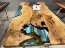 Custom Epoxy Resin Table, Handmade Epoxy Resin Dining Table | Tables by Tinella Collection. Item made of wood works with contemporary & country & farmhouse style