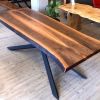 Custom Wood Dining Table | Tables by Ironscustomwood. Item composed of walnut