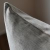 Beige Linen Velvet with Striations Pillow Set of 3 - 26x26 | Pillows by Vantage Design
