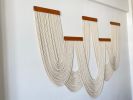 Handwoven Boho Chic Wall Hanging - Textured Fiber Art Décor - Modern Home Accent | Macrame Wall Hanging in Wall Hangings by RavaTapestryArt