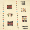 Handwoven wool rug | Small Rug in Rugs by Berber Art. Item made of cotton
