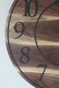 Live Edge 42" Black Walnut Wall Clock with Roman Numerals | Decorative Objects by Hazel Oak Farms. Item made of walnut