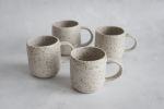 Set of 2: Speckled mug - handmade wheel thrown stoneware | Drinkware by Laima Ceramics. Item composed of stoneware in minimalism style
