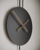 Serenity | Clock in Decorative Objects by MCLOCKS. Item made of oak wood with steel