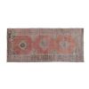Vintage Faded Distressed Oushak Runner - Hallway Carpet | Area Rug in Rugs by Vintage Pillows Store. Item composed of cotton