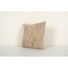 Handwoven Sand Beige Turkish Kilim Pillow | Cushion in Pillows by Vintage Pillows Store. Item made of fabric