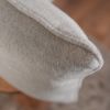 Grey Alpaca Lumbar Pillow with Self Welt 14x22 | Pillows by Vantage Design