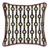 Shaman Straps Pattern Silk Cushion | Pillows by Sean Martorana. Item made of cotton