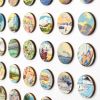 One Hundred Vintage Encyclopedia Dots Collage | Paintings by Amelia Coward