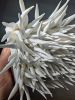 White-on-white sculpture on canvas, square canvas art | Wall Sculpture in Wall Hangings by Natasha Kanevski. Item made of canvas compatible with minimalism and contemporary style
