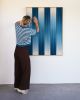 Blue Textile Art piece - AZURE BLEND | Macrame Wall Hanging in Wall Hangings by Rianne Aarts / Teddy and Wool Studio