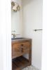 Model #1026 - Custom Single Sink Bathroom Vanity | Countertop in Furniture by Limitless Woodworking. Item made of maple wood works with mid century modern & contemporary style