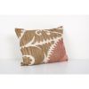 Vintage Brown Lumbar Pillow Case Fashioned from a 19th Centu | Cushion in Pillows by Vintage Pillows Store