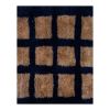 Vintage Camel and Blue Turkish Shaggy Tulu Rug | Area Rug in Rugs by Vintage Pillows Store. Item composed of cotton and fiber