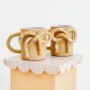 Large Bow Knot Speckled Mug | Drinkware by OBJECT-MATTER / O-M ceramics