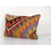 Turkish Colorful Bed Pillow Cover, Anatolian Kilim Cushion C | Pillows by Vintage Pillows Store