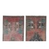 Pair of Vintage Turkish Oushak Yastik Scatter Rug | Area Rug in Rugs by Vintage Pillows Store. Item composed of cotton & fiber