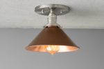 Copper Ceiling Lighting - Model No. 6296 | Flush Mounts by Peared Creation. Item composed of copper