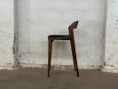 OSTERIA Modern Counter Stool with Cushion, Leather seat Stool, Barstool, USA made | Dining Chair in Chairs by Marco Bogazzi