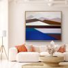 SOLD - Standing Guard - 48x60 Geometric Mountain | Shilo Ratner | Oil And Acrylic Painting in Paintings by Shilo Ratner