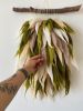 Green hand woven wall hanging tapestry | Wall Hangings by Awesome Knots. Item made of cotton with fiber