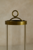 Orbit Hurricane Candle Holder — Antique Brass Finish | Decorative Objects by Raíz Studio
