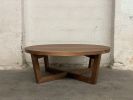 Modern Round Coffee Table, solid wood, USA made | Tables by Marco Bogazzi
