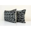Matching Ikat Velvet Pillow Cover, Set of Two | Sham in Linens & Bedding by Vintage Pillows Store. Item made of cotton