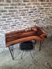 Custom Walnut Office Wooden Desk | Tables by Brave Wood. Item made of walnut with metal