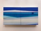 Between Two Forms– 10x20 Original Geometric Diptych Painting | Shilo Ratner | Oil And Acrylic Painting in Paintings by Shilo Ratner
