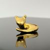 Gold Curled up cat | Sculptures by YENNY COCQ