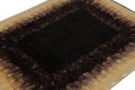 Rug & Kilim’s Art Deco Style Modern Rug in Black, Brown and Gold Borders | Area Rug in Rugs by Rug and Kilim