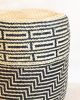 Large Oaxacan Woven Basket - Black | Storage Basket in Storage by MINNA