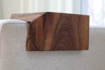 Live Edge 4.25" Walnut Wood Armrest Table | End Table in Tables by Hazel Oak Farms. Item composed of walnut