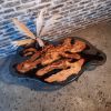 Smoke Epoxy Resin Coffee Table | Tables by Ironscustomwood. Item composed of wood & synthetic