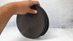Black Ceramic Dinner Plates, Unique Dinner Plates, Rustic | Dinnerware by YomYomceramic. Item made of stoneware