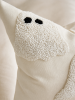 Ivory Tufted Ghost Pillow Cover | Pillows by Busa Designs