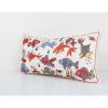 Vintage Oversize Suzani Pillow Cover, Animal Fish Pictorial | Cushion in Pillows by Vintage Pillows Store